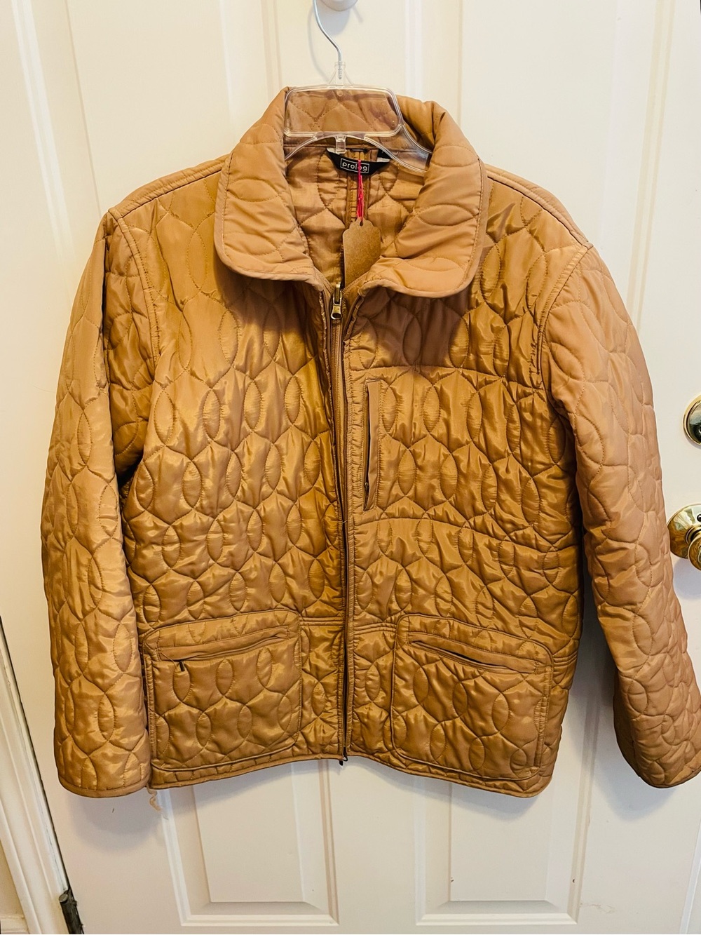 Prolog Quilted Puffer Tan Jacket